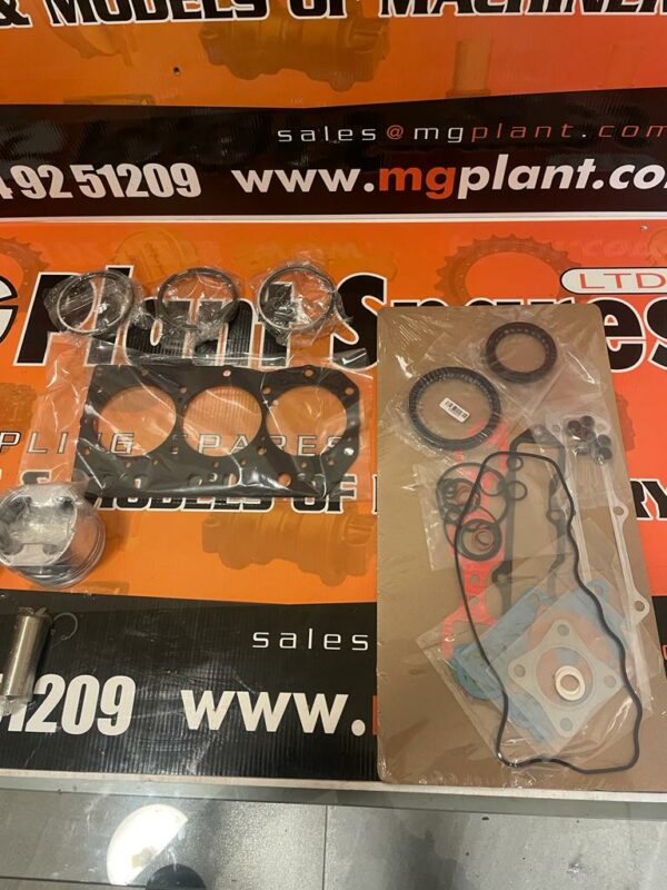 3 Takeuchi tb228 rebuild kit full gasket kit full set of bearings 3 pistons 3 piston rings